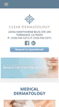 Mobile Screenshot of clear-dermatology.com